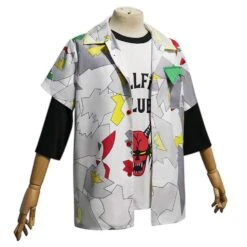 Stranger Things Dustin Henderson The Hellfire Club Cosplay Costume -Newcossky 05d7b29df240fa71b1b18d0442ff354e