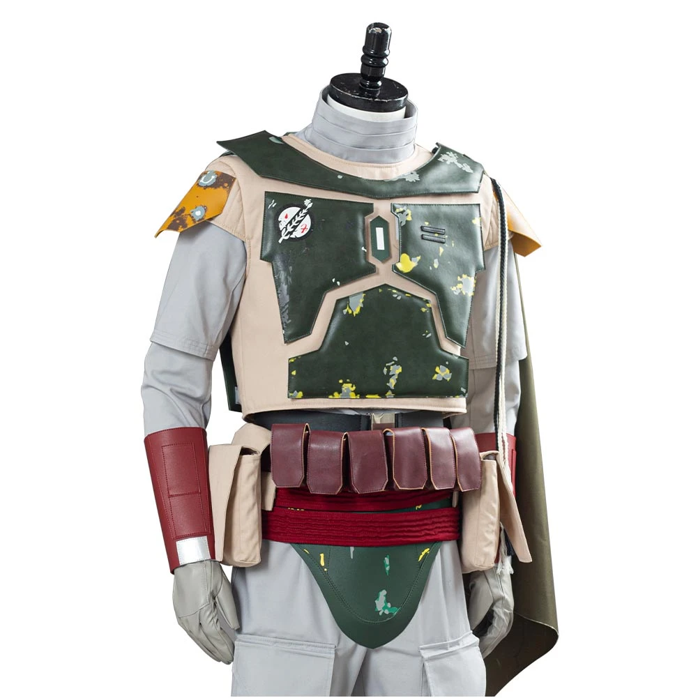 Star Wars Boba Fett Uniforme Halloween Carnaval Cosplay Costume 11 Star Wars Boba Fett Uniforme Halloween Carnaval Cosplay Costume – Image 9