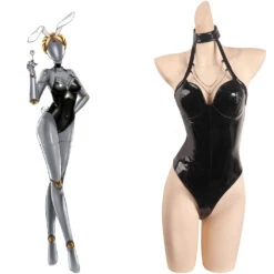 Atomic Heart Robot Twins Bunny Girls Femme Cosplay Costume