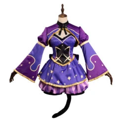 Genshin Impact X Alice In Wonderland Mona Chat De Cheshire Robe Design Original Cosplay Costume -Cossky -Newcossky 11006152 1
