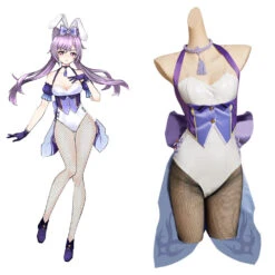 Genshin Impact KeQing Fille Lapin Bunny Girl Costume Design Original -cossky