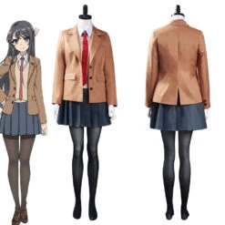 Seishun Buta Yarou Series Sakurajima Mai Uniforme Scolaire Cosplay Costume -Newcossky 11008453 skycostume