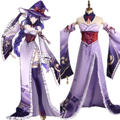Genshin Impact Raiden Shogun Witch Robe Sorcière Design Original Cosplay Costume Halloween Carnival - Cossky