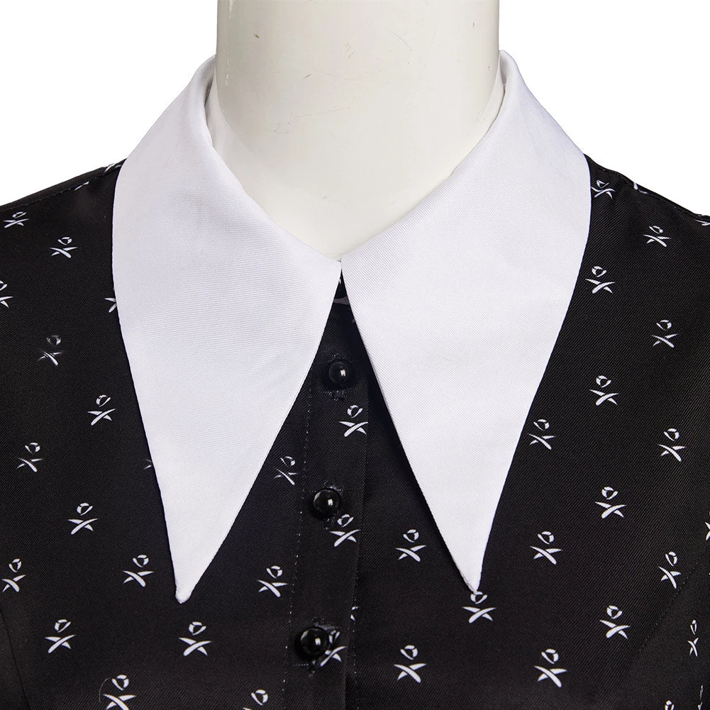 2022 TV Wednesday Enfant & Femme Mercredi Addams Cosplay Costume 9 2022 TV Wednesday Enfant & Femme Mercredi Addams Cosplay Costume – Image 7