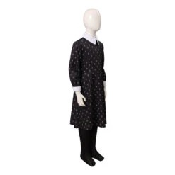 TV Enfant Wednesday Addams Robe Cosplay Costume Halloween Carnival -Newcossky 11009818 4