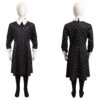TV Enfant Wednesday Addams Robe Cosplay Costume Halloween Carnival