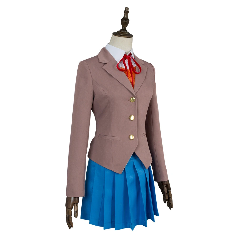 Galgame Doki Doki Literature Club Sayori Natsuki Yuri Monika Girls School Uniform Cosplay Costume 6 Galgame Doki Doki Literature Club Sayori Natsuki Yuri Monika Girls School Uniform Cosplay Costume – Image 4