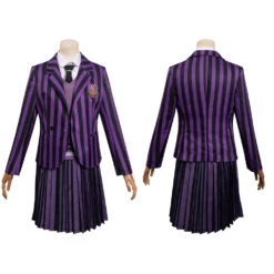 Enfant Wednesday Addams Enid Violet Uniforme Scolaire Cosplay Costume Carnaval -Newcossky 12002150 coserlife
