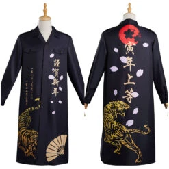 2022 L'année Du Tigre Bōsōzoku Vest Noir Cosplay Costume