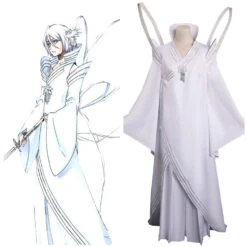 Bleach Kuchiki Rukia Japanese Kimono Uniform Blanc Carnaval
