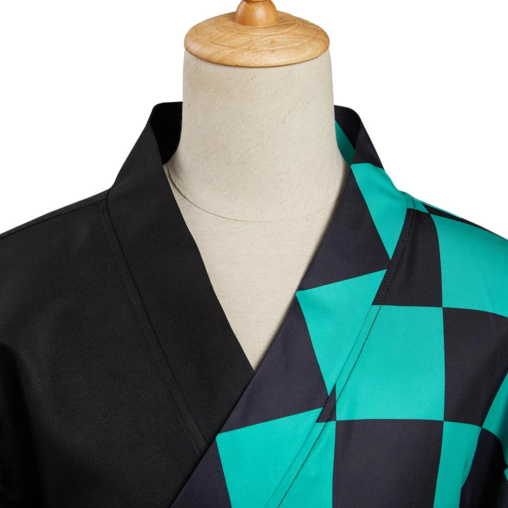 Demon Slayer Les Rôdeurs De La Nuit Kimetsu No Yaiba Kamado Tanjirou Kimono Du Festival D'été Costume 9 Demon Slayer Les Rôdeurs De La Nuit Kimetsu No Yaiba Kamado Tanjirou Kimono Du Festival D'été Costume – Image 7