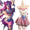 League Of Legends LOL Kaisa Star Guardian Robe JK Cosplay Costume Carnival Halloween