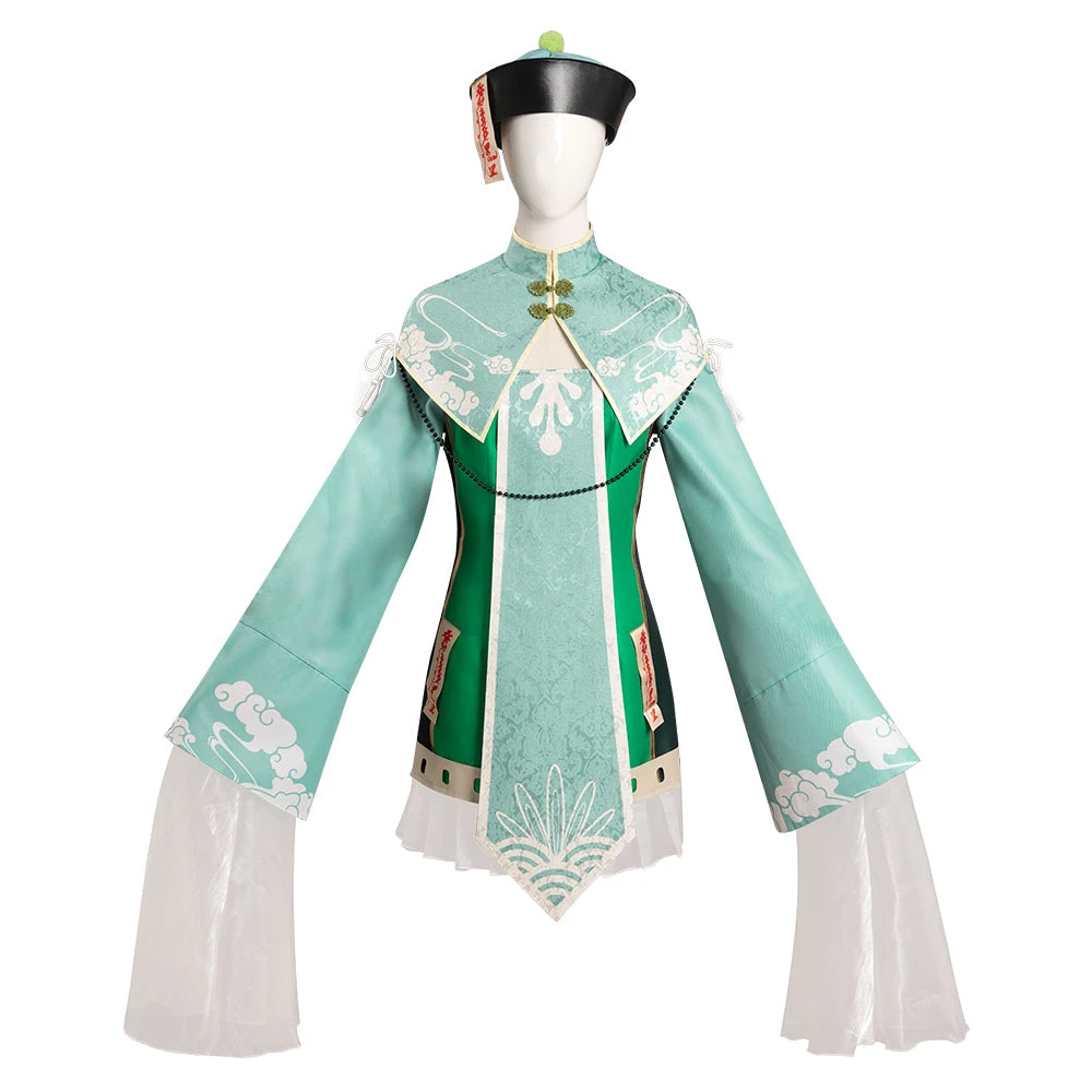 My Hero Academia Asui Tsuyu Zombie Design Original Cosplay Costume Zombie Chapeau Robe Halloween Carnival 5 My Hero Academia Asui Tsuyu Zombie Design Original Cosplay Costume Zombie Chapeau Robe Halloween Carnival – Image 3