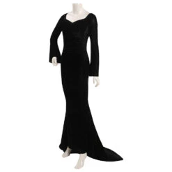 2022 TV Adulte Wednesday Addams Morticia Addams Cosplay Costume Robe Halloween Carnival -Newcossky 12003247 2