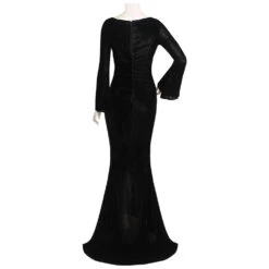 2022 TV Adulte Wednesday Addams Morticia Addams Cosplay Costume Robe Halloween Carnival -Newcossky 12003247 3