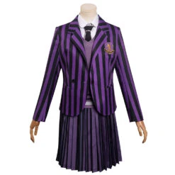 Adulte Femme Wednesday Addams Enid Violet School Uniform Cosplay Costume -Newcossky 12003251 1