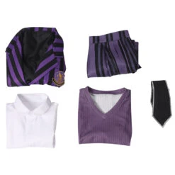 Adulte Femme Wednesday Addams Enid Violet School Uniform Cosplay Costume -Newcossky 12003251 8
