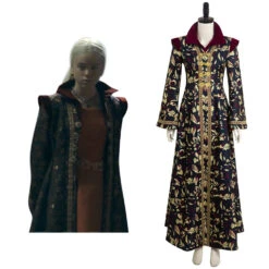 House Of The Dragon Rhaenyra Targaryen Veste Noire Cosplay Costume