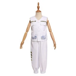 Enfant Japonais Bosozoku Kimono Pantalon Gilet Blanc Cosplay Costume Halloween Carnival -Newcossky 12003278 1