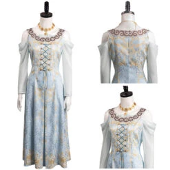 TV House Of The Dragon Rhaenyra Targaryen Robe Bleu Cosplay Costume -Newcossky 12003289 costumebuy2009