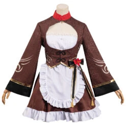 Genshin Impact Hu Tao Fille Lapin Maid Robe Design Original Cosplay Costume -Newcossky 12003299 1