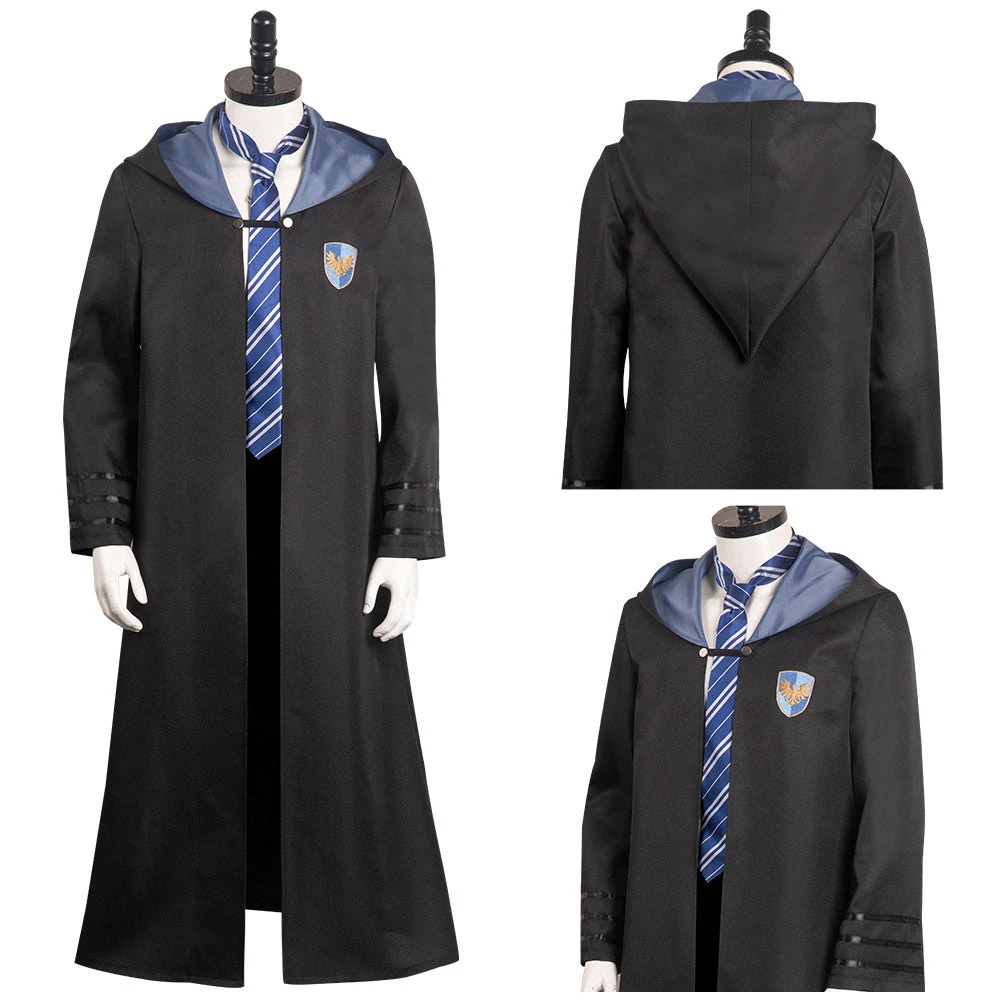 Adulte Hogwarts Legacy Ravenclaw Uniforme Scolaire Cosplay Costume 5 Adulte Hogwarts Legacy Ravenclaw Uniforme Scolaire Cosplay Costume – Image 3