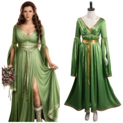 Star Wars Leia Robe Vert Mariée Cosplay Costume Carnaval