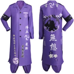 Genshin Impact Raiden Shogun Bosozoku Kimono Pantalon Manteau Cosplay Costume Halloween Carnival