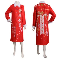 Adulte Japanais Bosozoku Kimono Rouge Noël Manteau Design Original Cosplay Costume