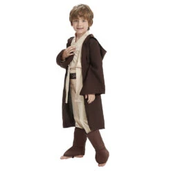 Enfant Star Wars Obi Wan Kenobi Jedi Halloween Cosplay Costume