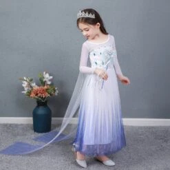 La Reine Des Neiges Frozen 2 Elsa Robe Blanche Pour Enfant Cosplay Costume -Newcossky 14800489853 898390851