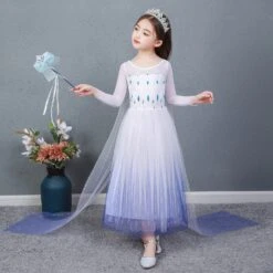 La Reine Des Neiges Frozen 2 Elsa Robe Blanche Pour Enfant Cosplay Costume -Newcossky 14854457839 898390851