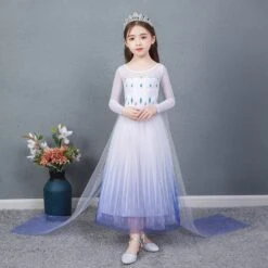 La Reine Des Neiges Frozen 2 Elsa Robe Blanche Pour Enfant Cosplay Costume -Newcossky 14854475184 898390851