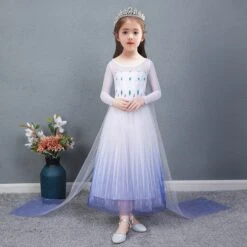 La Reine Des Neiges Frozen 2 Elsa Robe Blanche Pour Enfant Cosplay Costume -Newcossky 14867361870 898390851