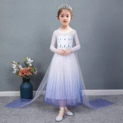La Reine Des Neiges Frozen 2 Elsa Robe Blanche Pour Enfant Cosplay Costume -Newcossky 14965568150 898390851