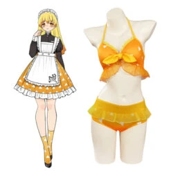 Demon Slayer: Kimetsu No Yaiba Agatsuma Zenitsu Maillot De Bain Cosplay Costume -Cossky