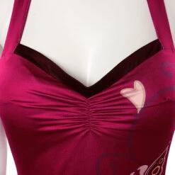 Resident Evil 4 Ada Wong Jeu Cheongsam Robe Rouge Cosplay Costume -Newcossky 15001718 5