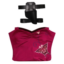 Resident Evil 4 Ada Wong Jeu Cheongsam Robe Rouge Cosplay Costume -Newcossky 15001718 8