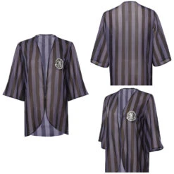 Adulte Wednesday Adams Femme Smock Manteau Cosplay Costume -Newcossky 15002145 costumebuy2009