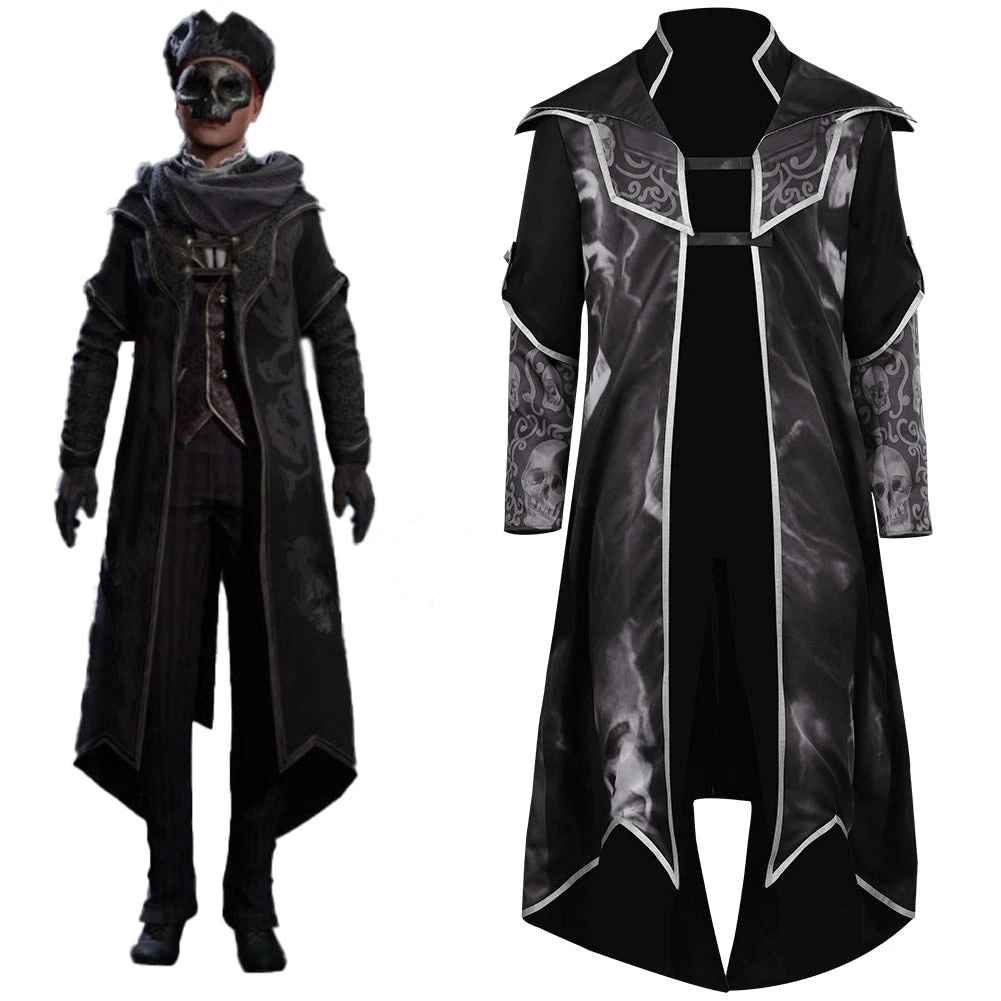 Adulte Hogwarts Legacy Dark Arts Robe Cape Coupe-vent Cosplay Costume Carnaval 3 Adulte Hogwarts Legacy Dark Arts Robe Cape Coupe-vent Cosplay Costume Carnaval