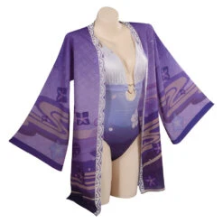 Genshin Impact Raiden Shogun Maillot De Bain Cosplay Costume Carnaval -Newcossky 15002600 4