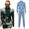 The Mandalorian 3 Dr. Pershing Bleu Ensemble Cosplay Costume