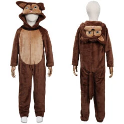 Écureuil Animaux Enfant Pyjama Une Pièce Cosplay Costume