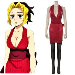 Demon Slayer Kimetsu No Yaiba Yukaku Hen Makio Cosplay Costume