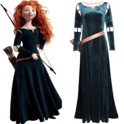 Film Rebelle Merida Princesse Robe Cosplay Costume