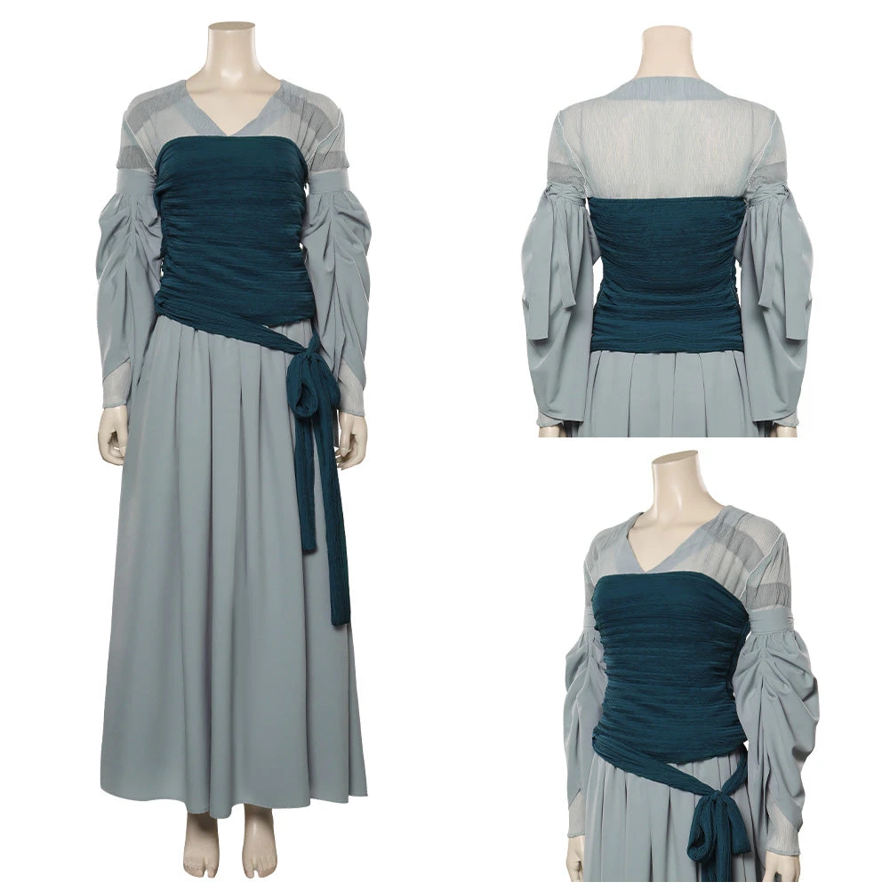 The Lord Of The Rings: The Rings Of Power Galadriel Robe Cosplay Costume 5 The Lord Of The Rings: The Rings Of Power Galadriel Robe Cosplay Costume – Image 3