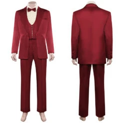 Film Adulte Beetlejuice Betelgeuse Uniform Rouge Cosplay Costume Carnaval