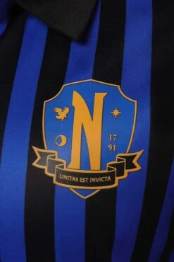 Adulte Wednesday Addams Bleu Manches Courtes Uniform Cosplay Costume -Newcossky 15003696 5 ec416ebe 2d84 4219 acb6 233460ccf704