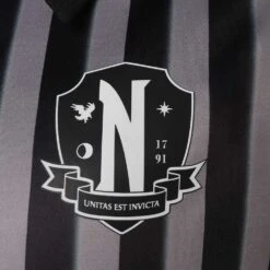 Adulte Wednesday Addams Manches Courtes Noir Cosplay Costume -Newcossky 15003696 6