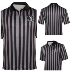 Adulte Wednesday Addams Manches Courtes Noir Cosplay Costume -Newcossky 15003696 costumebuy2009